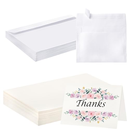 Cartes postales aquarelles vierges 300g/m² pliables pour faire-part