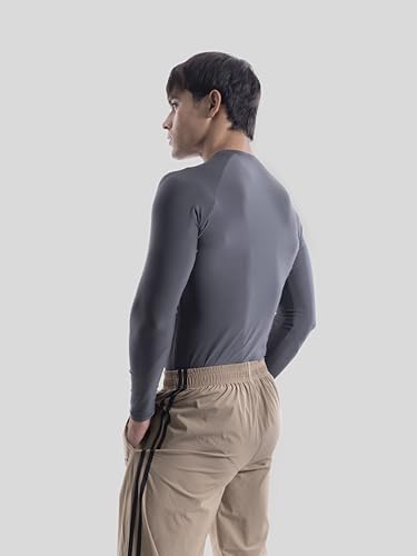 Image of COITONIC Men's Full Sleeve Compression T-Shirt - Athletic Base Layer for Gym, Sports & Fitness Training