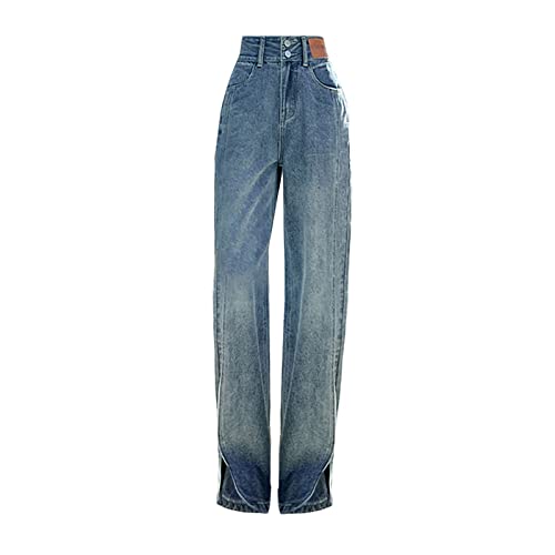 Jean taille haute grandes tailles bleu XL pour affiner la silhouette