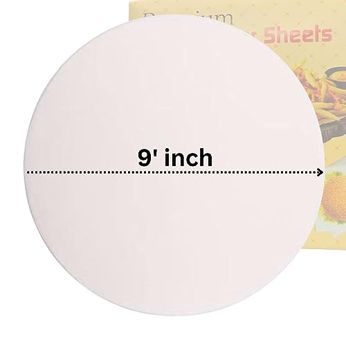 Image of Parchment Paper Rounds Non-Stick Liners Parchment Paper Rounds 9 Inch, 150 Pack