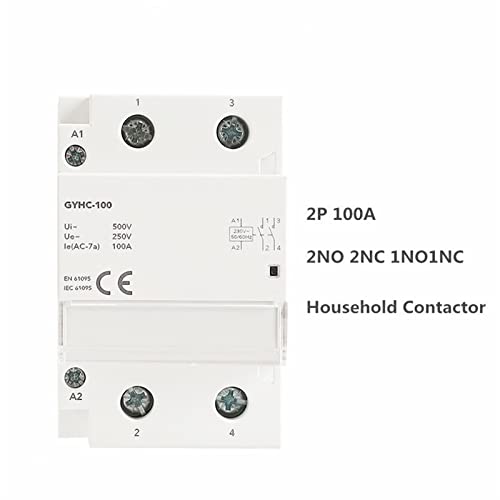 Contacteur modulaire 2 pôles 100A pour tableau électrique rail DIN - 3