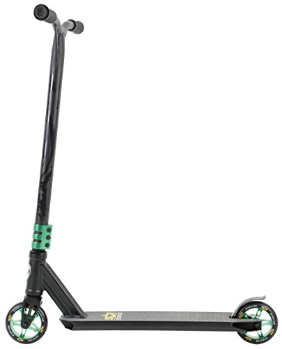 Star Scooter Complete Lightweight Stunt Scooter For Adults, Teenager, Kids 8 Years | For Beginners Up To Advanced Skill Riders, Alloy Wheels 110Mm |Black & Green #TOP1