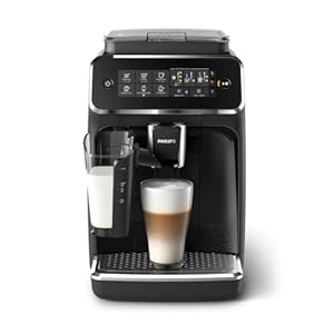   PHILIPS-3200-Series-Fully-Automatic-Coffee-Machine-5-Delicious-Coffees-LatteGo-Milk-System-Durable-Ceramic-Grinders-Intuitive-Touch-Display-Glossy-Black-EP324154