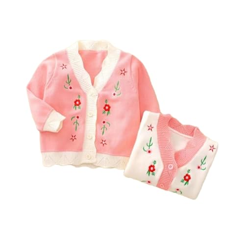 Baby Sweater Cute Long Sleeve Thin Pure White Pink Cardigan Baby Girl Clothing