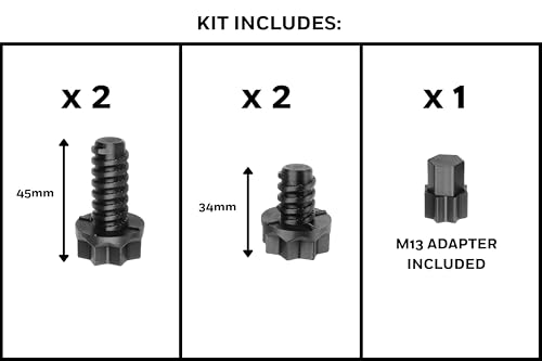 Miniatura 4 de Ricreo Kit De Tornillos De Repuesto Para Muebles De Jardín Compatibles Con Keter Allibert 2 Tornillos 45 Mm 2 Tornillos 34 Mm Adaptador Universal Plástico Resistente Para Exterior