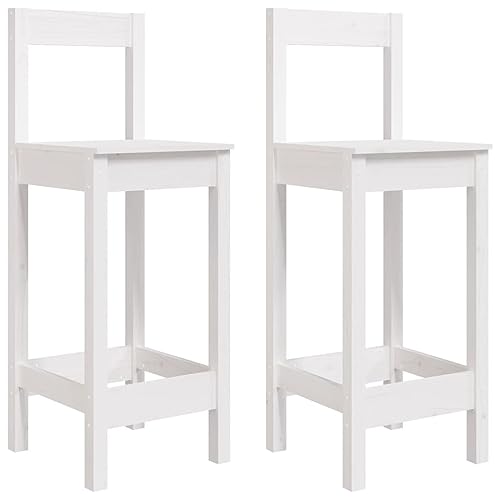 vidaXL 2X Chaises de Bar Tabourets de Bar Chaises de Cuisine Salle à Manger Meubles de Bistro...