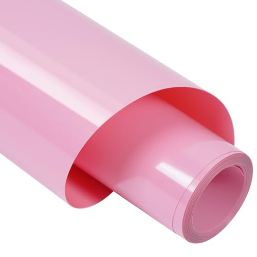 TORC Light Pink PU HTV Heat Transfer Vinyl Roll 12 in x 10 ft Iron on Vinyl for T Shirts Crafts - Easy to Cut & Weed for Heat Transfer Design