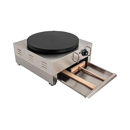 Crêpes Maker, Crepeseisen Mit Hölzerne Spatel,Crepesmaker Antihaftbeschichtete Platte 1600 W 50-300℃/ 122-572℉ Krepp Pfannkuchen Maschine – Bild 8