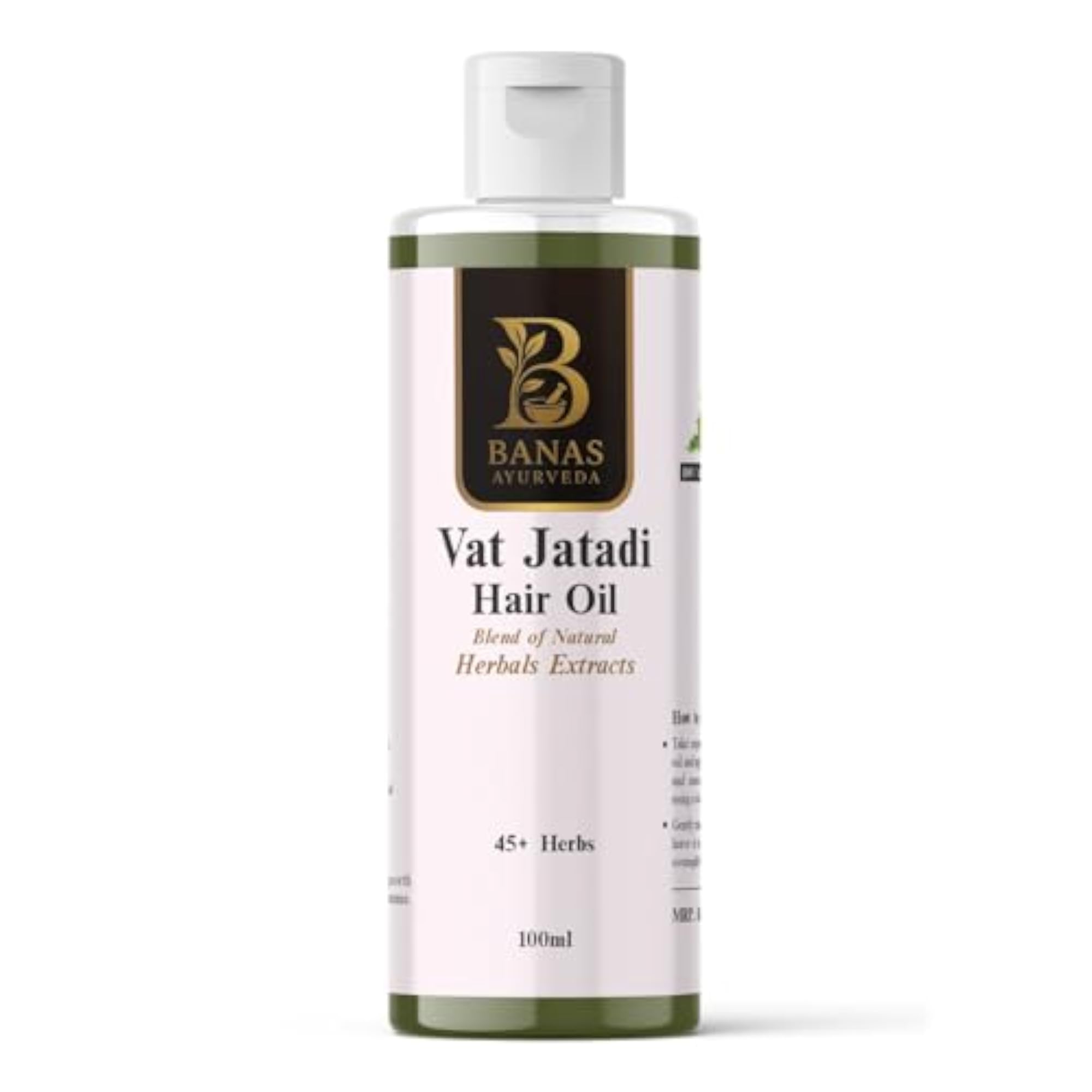 Vat Jatadi Ayurvedic Herbal Oil with Bhringraj & Hibiscus