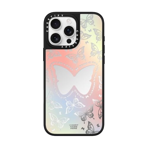 Coque miroir pour iPhone 16 Pro Max CASETiFY haut de gamme design You Give Me Butterflies