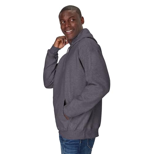 Hanes Men's Big and Tall Ultimate Cotton Heavyweight Pullover Hoodie Sweatshirt, Charcoal Heather, 3X-Large4