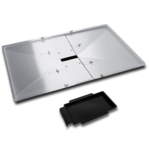 Adjsutable Grease Tray for Gas Grill (27-30 inches), Fits 4/5 Burner Grills from Nexgrill, Dyna Glo, Backyard Grill, BHG, Uniflame & Others, Universal Drip Tray with Catch Pan