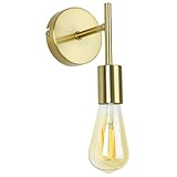 共同照明 ブラケットライト 壁ライト E26 ショートタイプ ゴールド色 GT-WL002Q-ST64-6W ポーチ 60W形 エジソンled電球 レトロ ウォールランプ 昭和レトロ 工業風 和風 ウォール アンティーク 壁掛け照明 おしゃれ 間接照明 インテリア ダイニング 寝室 ST64電球付き