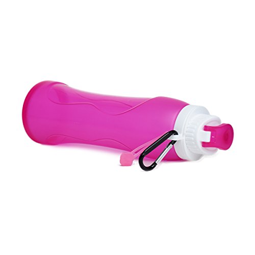 HAMSWAN Bottiglia d'Acqua Pieghevole in Silicone