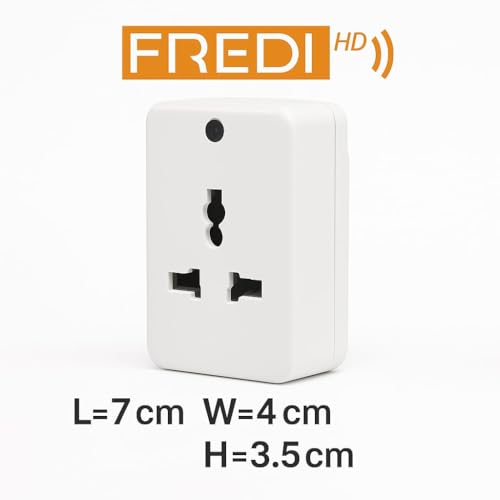 Image of FREDI HD PLUS WiFi Plug Camera 1080P HD Indoor Security Camera | 32GB Inbuilt Storage | Live View on Mobile & PC| Motion Detection | Loop Recording | 24x7 AC Powered | Home Office Shop Monitoring
