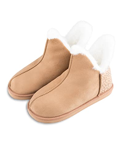 Jessica Simpson womens Plush Microsuede Bootie Slipper4