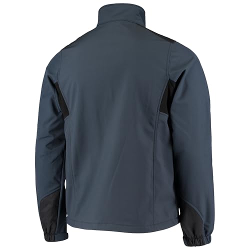 Image of dunbrooke Men's Navy Chicago Bears Softshell Fleece Full-Zip Jacket