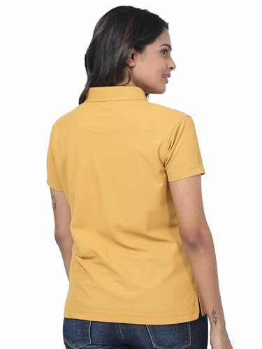 Image of STELLERS Women's Premium Polo T-Shirt, Regular Fit | Odour Resistant | Wrinkle Free | Quick Dry | Stretchable | Lightweight | Breathable | Sustainable | Anti-Static | Feather Touch Feel