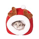 🎅 Cadeau de Noël idéal pour les animaux de compagnie : nos nids festifs sont parfaits pour les cochons d'Inde, les hérissons, les hamsters, chauves-souris, souris, furets, écureuils et autres petits animaux de compagnie de taille similaire. Préparez-leur un nouveau lit rempli de joie festive.