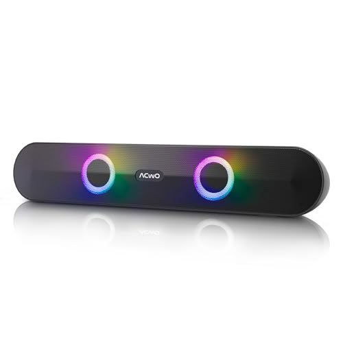 Image of ACwO CARNIwAL 313 | 16W RMS Output | Dual Powerful Speakers | 10Hrs Music Playtime | TWS Function for Multi-Unit Pairing | Dynamic RGB Lights (Black)