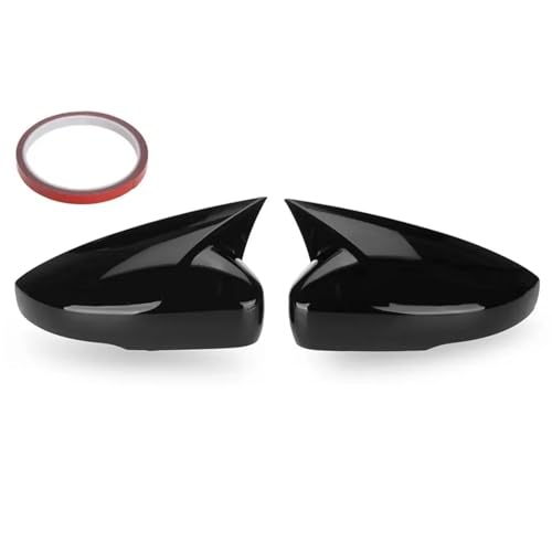 Cache rétroviseur noir brillant pour VW Polo Mk5 6R 6C de 2009 à 2017