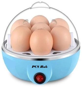 Plastic Automatic Off Mini Electric 7 Egg Poacher Steamer Boiler, Random colour-image-44