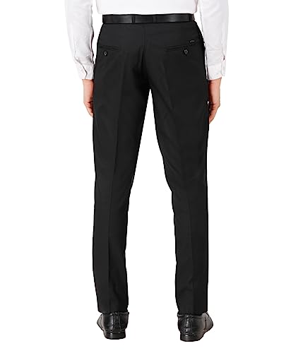 Image of Mc Henry Men's Stretchable Wrinkle Free Self Design Formal Trousers