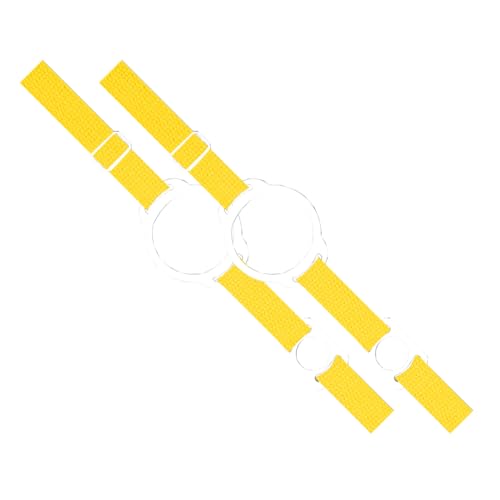 ボトルストラップ 2本セット ボトルホルダー ペットボトルホルダー 水筒 ペットボトル 肩掛け 肩紐 斜め掛け シリコン ストラップ ドリンクホルダー シリコン 綿100 (イエローセット)