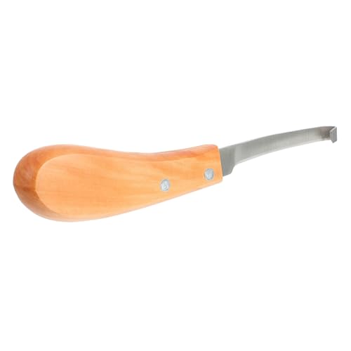 GANAZONO Cuchillo De Herrar Caballo Cortador De Cascos Herramienta Podar Patas Animales Mango