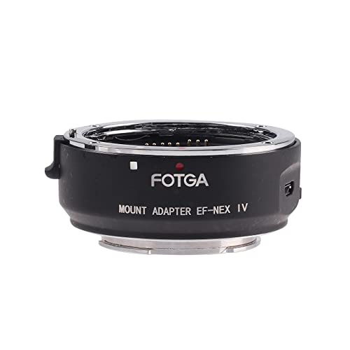 Hersmay Auto Focus EF-NEX Lens Adapter for Canon EF/EF-S Lens to Fit for Sony E Mount A7IV A7RIV A7C A9 A7SIII A6300 NEX 7/6/5N/A7 II A7R A7RII A7SII Cameras (Firmware Upgradeable)