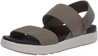KEEN womens Elle Backstrap Casual Platform Open Toe Sandal, Dusty Olive/White, 10.5 US