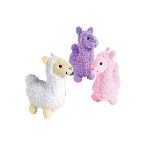 Fun Express Llama Plush Stuffed Animal Toys (bulk set of 12) Llama Party Favor