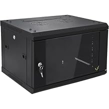 6U Wall Mount Server خزانة شبكة الضميمة قفل باب الزجاج بواسطة NETECABLE