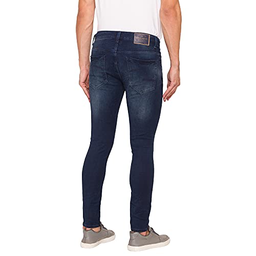 Image of Spykar Men's Kano Slim Fit Mid-Rise Jeans (Ankle Length)