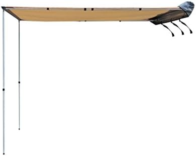 CATUO Car Awning with a Carrying Bag, Portable Folding Retractable Automotive Rooftop Awnings for SUV Truck Car Travel Camping Outdoor - Rooftop Shelter -8.2 x 6.6 feet