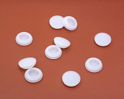 Image of ONLYKXY 10 Pcs Clear Silicone Round Snap in Type Locking Furniture Hole Plugs Button Protective Cover Cap Head,Universal (20mm /0.78inch)