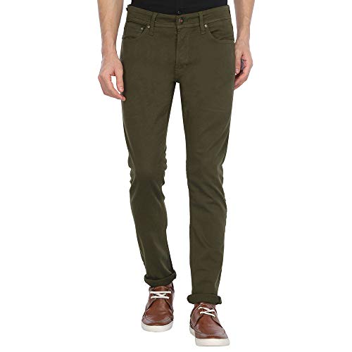 Image of JACK & JONES Mens 5 Pocket Solid Chinos