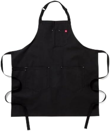 hedley & bennett Essential Apron - Professional Chef Apron with Pockets & Adjustable Bib Strap for Cooking & Grilling
