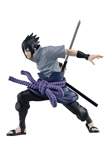 Banpresto - Figura de Accion Uchiha Sasuke 3 Naruto Shippuden - Vibration Stars 13cm BP19667 Multicolor
