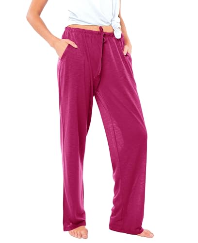 Sexy Basics Women's 4 Pack Casual Active Relaxed Flowy Fit Lounge & Yoga Pants2