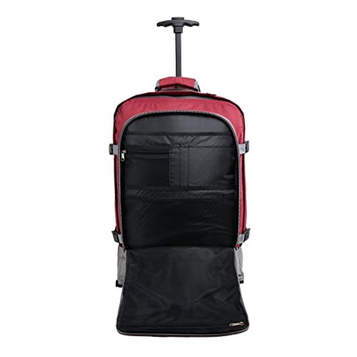 Cabin Max Carry on Luggage Rolling Backpack with Wheels 22x14x9