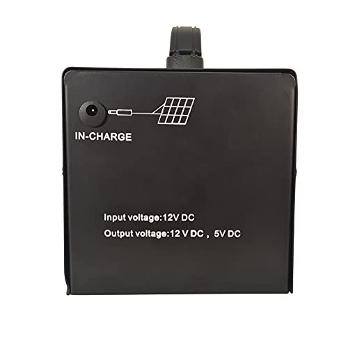 Mauk Solar Power Pack Station | Camping Komplettset mit Ladeadapter | MSP- 15W, 2361, Schwarz