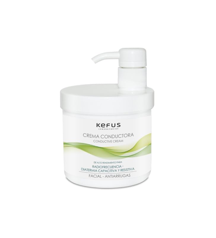 Kefus – Crema Conductora Radiofrecuencia Facial Anti-arrugas 500 ML | Diatermia | Capacitiva - Resistiva | Profesional