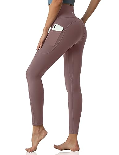 Desol Damen Yogahose mit 3 Taschen,Hohe Taille Sport Leggings Lange Yoga...