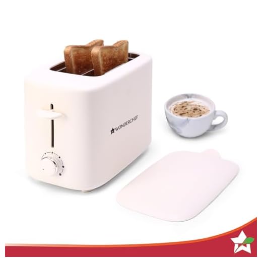 Wonderchef Bellagio 2-Slice Pop-up Toaster with Lid Cover | 800 Watt | 2 Bread Slice | 7- Level Browning Controls|Wide Bread Slots| Auto Shut Off | Easy to Clean| White| 2 Year Warranty