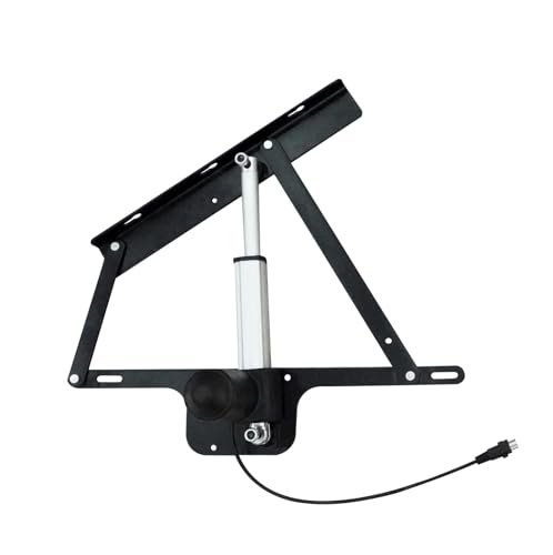 Image of Audiovan Dual Linear Electric Bed Lift Mechanism Pair Steel Heavy Duty Bed Risers, Load 200KG, with Remote Control, Folding Bed Lifting for Storage Box Bed, (Motorized Bed Lift)