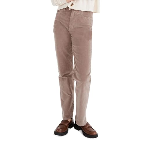Madewell Womens Corduroy High Rise Straight Leg Pants Brown 24