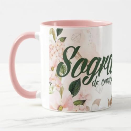 Caneca Presente Sogra do Coração Int Rosa