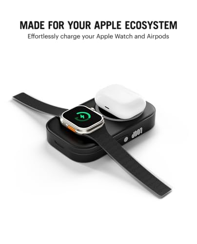 Image of DailyObjects Loop Qi2-Certified 10000 mAh Fast Charging MagSafe-Compatible Wireless Aluminium Power Bank - Black Compatible with iPhone 16, 15,14,13,12 Series | Multi-Layer chipset for Protection