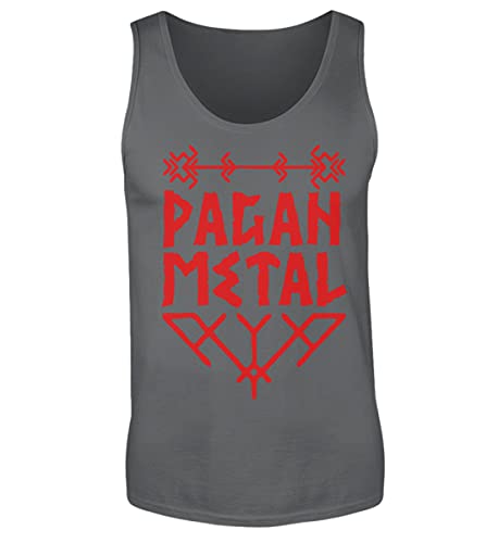 Débardeur Pagan Metal Asatru rouge pour homme taille S motif Thor